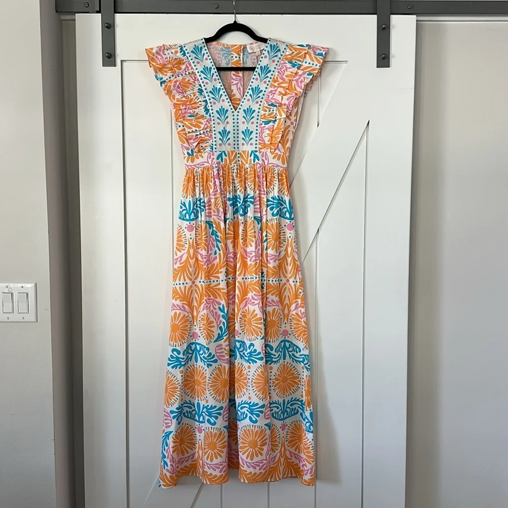 Sheridan French STACEY Dress IN PARFAIT JARDIN - Picture 5 of 10